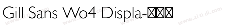 Gill Sans Wo4 Displa字体转换